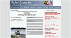 Desktop Screenshot of marylandmortgageinfo.com